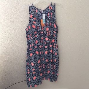 Navy/coral dress XL